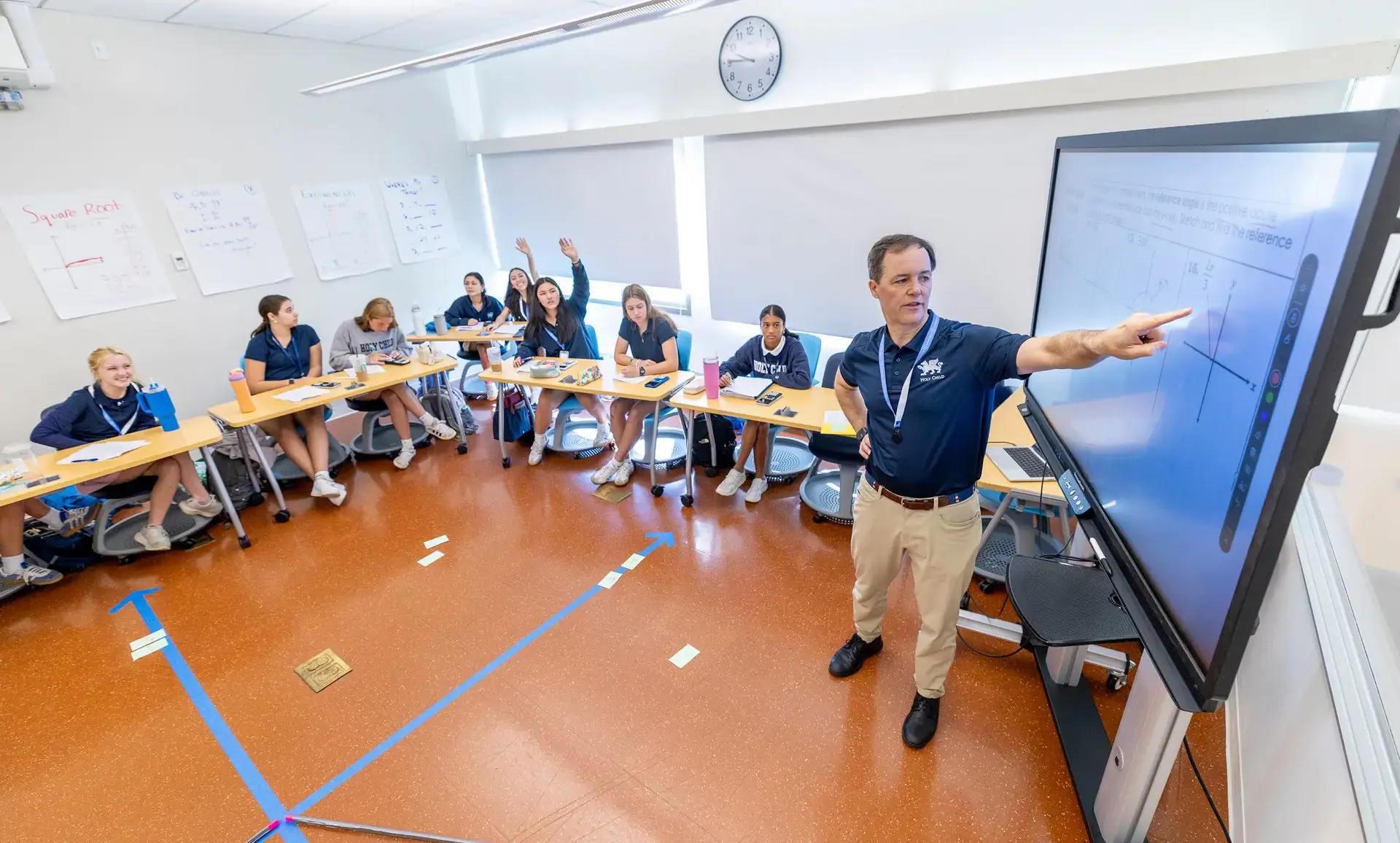 Teacher teaching a lesson