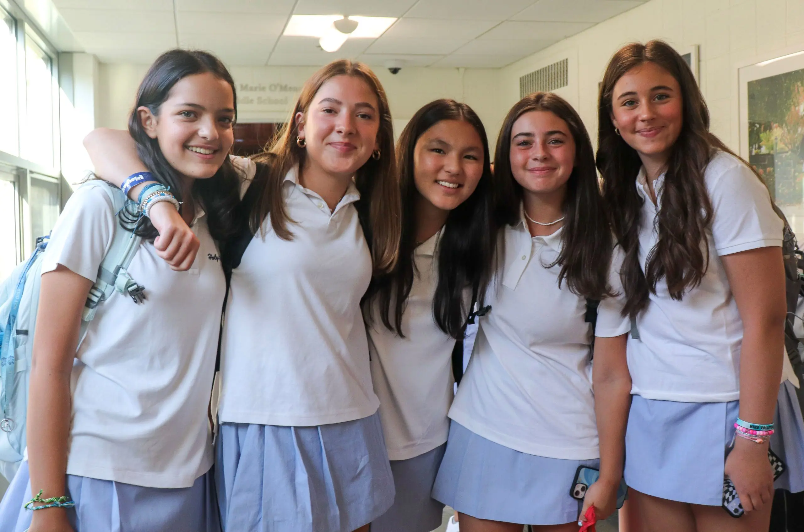 Holy Child students enjoying time together between classes.