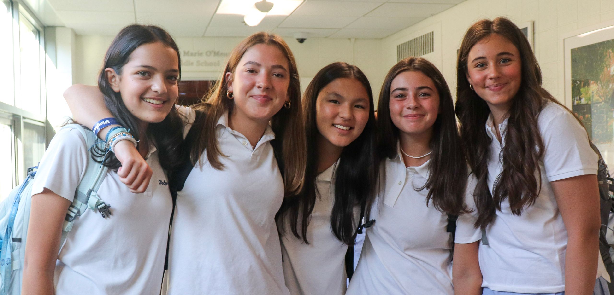 Group of students smiling